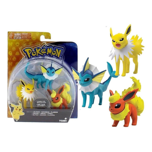 6 Bonecos Pokémon Eevee Evolutions Articulado Tomy Original