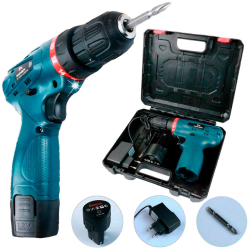 Parafusadeira Furadeira 3/8 pol Bateria 12V com Maleta Bivolt USK-MAX-01 Menor preço em Parafusadeira Furadeira 3/8 pol Bateria 12V com Maleta Bivolt USK-MAX-01