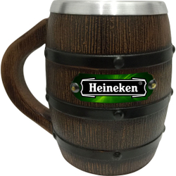 Menor preço em Caneca Térmica Heineken Formato De Barril 600ml