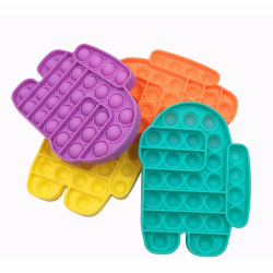 Fidget Toys Brinquedo Sensorial e Alívio de Stress Push Pop It Among us é boa?