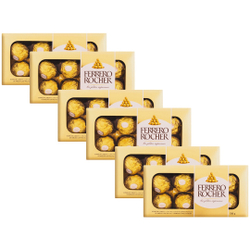 Menor preço em Kit 6 Caixas Bombom Ferrero Rocher 8 Unidades Presente 100g
