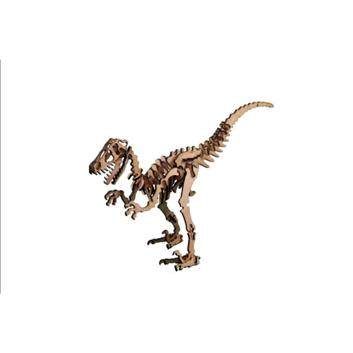 Lote com 12 un do Quebra Cabeça 3D Dinossauro Velociraptor - 41