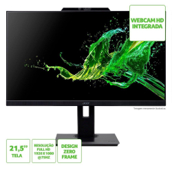 Monitor LED 21.5 Acer B227Q, Full hd, Resolução 1920x1080, Entradas hdmi e vga, 75Hz Menor preço em Monitor LED 21.5 Acer B227Q, Full hd, Resolução 1920x1080, Entradas hdmi e vga, 75Hz
