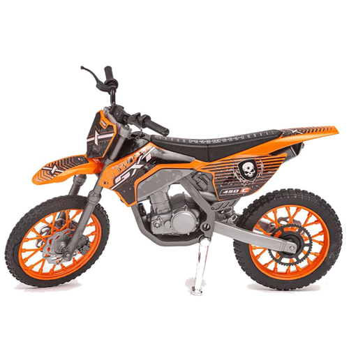 Moto de Corrida Super Cross SXT Branca Usual Brinquedos