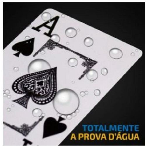 2 Jogos de Carta Baralho 100% Plástico Impermeável 54 Cartas em Promoção na  Americanas