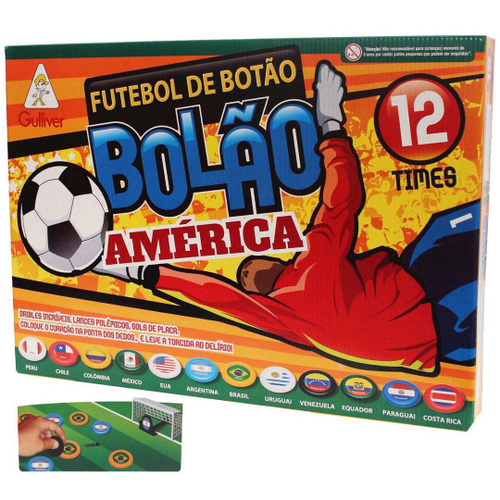 Jogo de Futebol de Botão Brasileirão Caixa com 4 Times Brinquedo