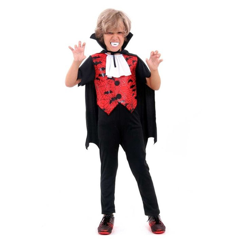 Fantasia de Vampiro Conde Drácula Infantil para Halloween em Promoção na  Americanas