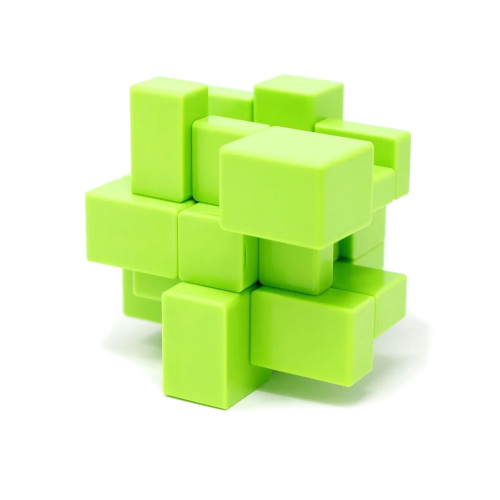 Place Games Cubo Mágico PRO Qiyi Mirror Blocks Profissional 3x3x3 Verde  Cuber Brasil