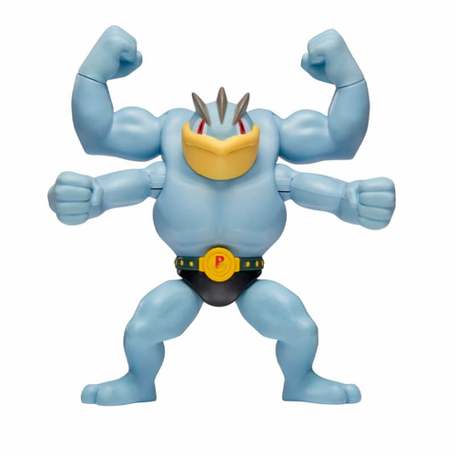 Boneco Pokémon Battle Feature Figure - Machamp 4,5 Jazwares em