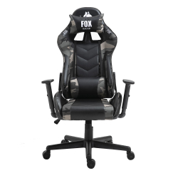 Cadeira Gamer Fox Racer Fennec, Ajuste de altura, com Almofadas, Reclinável - Camuflada Menor preço em Cadeira Gamer Fox Racer Fennec, Ajuste de altura, com Almofadas, Reclinável - Camuflada