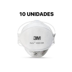 10 Máscara PPF2 3M Aura 9320 + br Menor preço em 10 Máscara PPF2 3M Aura 9320 + br