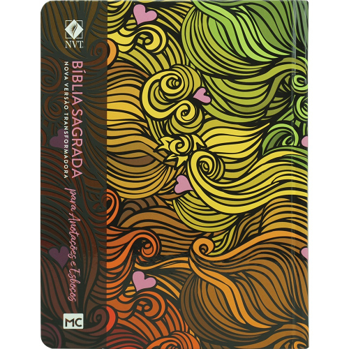 Livro Bíblia Sagrada Nova Versão Transformadora Para anotações e esboços Multicores em Livro Bíblia Sagrada Nova Versão Transformadora Para anotações e esboços Multicores em