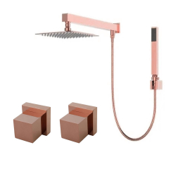 Kit Ducha Chuveiro Slim Prizi Quadrado 20x20cm Inox 304 Rose com Braço e Desviador + Acabamento de Registro para Chuveiro Rose – Prizi Menor preço em Kit Ducha Chuveiro Slim Prizi Quadrado 20x20cm Inox 304 Rose com Braço e Desviador + Acabamento de Registro para Chuveiro Rose – Prizi