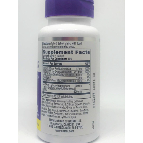 Natrol 5HTP Plus 200mg 100 cápsulas Importada Eua em Promoção na