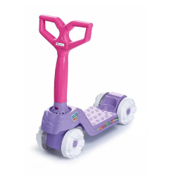 Patinete Infantil Mini Scooty Rosa Com Roda Branca - Calesita é boa?