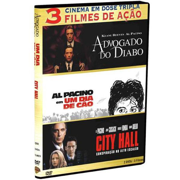 Dvd Dose Tripla - Advogado Do Diabo/ Al Pacino/ City Hall | Submarino