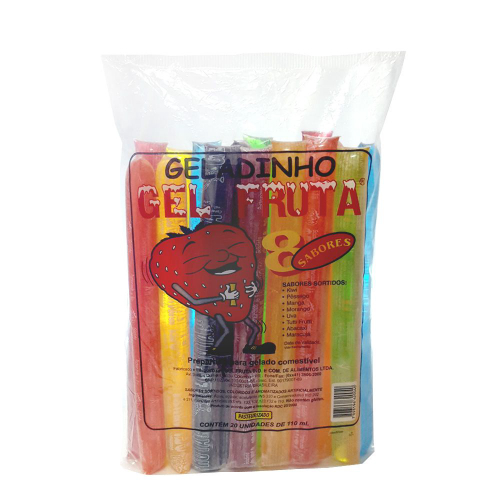 Kit 120 Saquinhos Para Sorvete Geladão Sacolé Juju Geladinho Gourmet  5,5x22cm - (3 Pacotes)