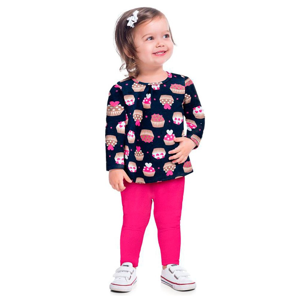 Conjunto infantil sale feminino meia estação