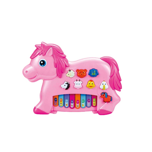 Mini Piano Infantil Animais Cavalo Cute Toys - Pedagógica