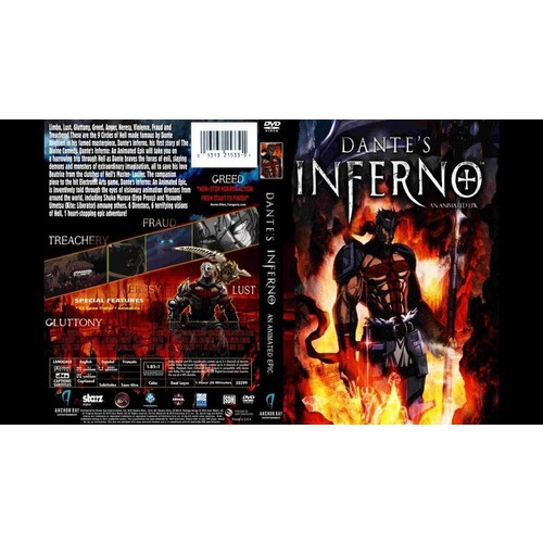 Dvd Filme Inferno de Dante: Uma Animação Épica