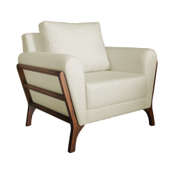 Poltrona Decorativa Sabrina Linho Cru - Wr Decor Menor preço em Poltrona Decorativa Sabrina Linho Cru - Wr Decor