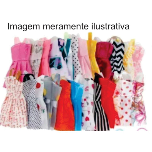 Kit 10 Roupas Roupinhas Para Boneca Barbie Vestido Boneca em Promoção na  Americanas