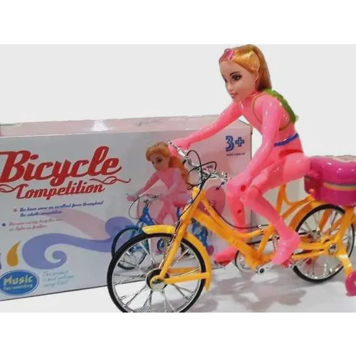 Boneca Barbie Ciclista Com Bicicleta Hby28 - Mattel