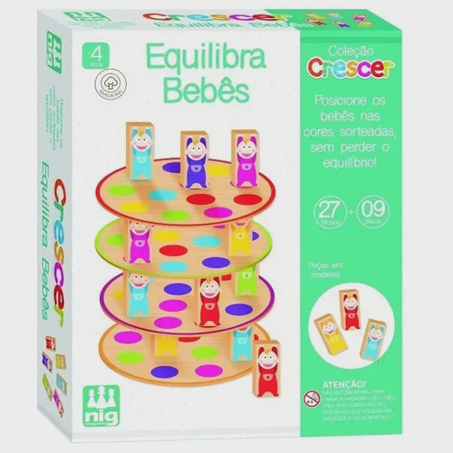 Kit Pedagógico Educativo Com 9 Jogos Madeira Nig Brinquedos no Shoptime