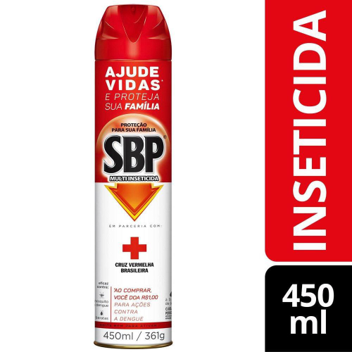 Multi-Inseticida SBP Óleo de Eucalipto Aerosol 450ml Grátis 150ml