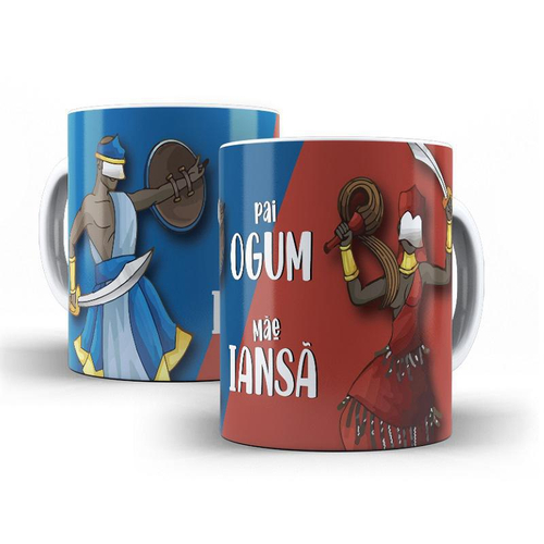 Caneca Porcelana Umbanda Candomblé Orixás Ogum E Iansã 1 em Promoção na  Americanas