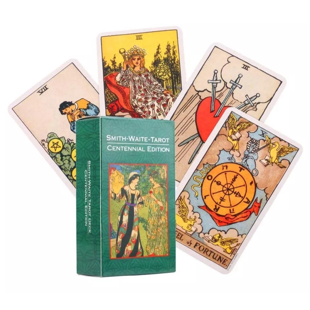 Cartas de tarô, cartas de tarot em inglês baralho de cartas de