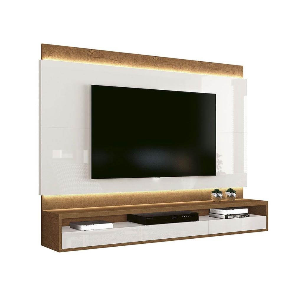 Painel Para Tv Savoy Off White Com Naturale Edn M Veis No Shoptime