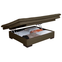 Sofá cama Bau reclinável 3 posições em Suede Essencial Estofados Menor preço em Sofá cama Bau reclinável 3 posições em Suede Essencial Estofados