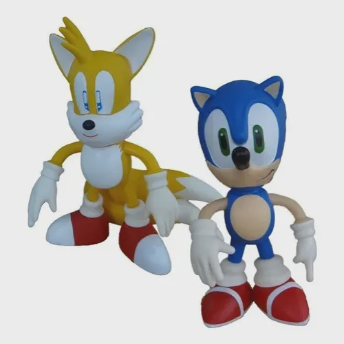 Boneco Blocos De Montar Sonic Tails Knuckles Silver Shadow em Promoção na  Americanas