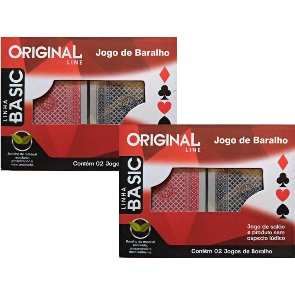 Baralho 1001 com 2 jogos 100% plástico - Tabacaria JILK