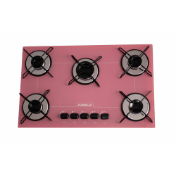 Fogão Cooktop 5 Bocas Ultra Chama Rosa Menor preço em Fogão Cooktop 5 Bocas Ultra Chama Rosa