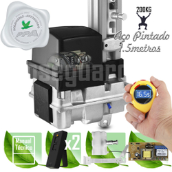 Kit Motor Basculante Bv Ppa 1,5m Trilho 2 Control 200kg Menor preço em Kit Motor Basculante Bv Ppa 1,5m Trilho 2 Control 200kg