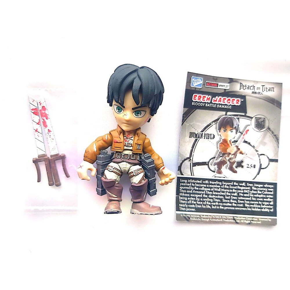 Figuras Ataque Dos Titãs Lote 05 Personagens Wave 1 Com Eren