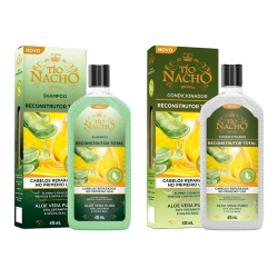 Shampoo + Condicionador Reconstrutor Total Aloe Vera Puro Tio Nacho - 2 Itens é boa?