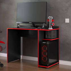 Mesa para computador Gamer xp - Preto com Vermelho - rpm Móveis é boa?