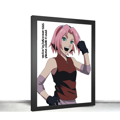 Quadro Decorativ Poste Sakura Haruso Classico Naruto Retro