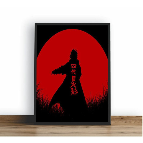 Quadro Decorativo Poste Minato Namikaze Naruto Classico