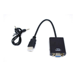 Cabo Adaptador Conversor Hdmi Para Vga Com Saída P2 De Áudio