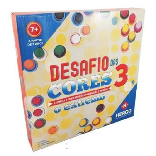 Jogo Novo Desafio das Cores - Hergg Brinquedos!