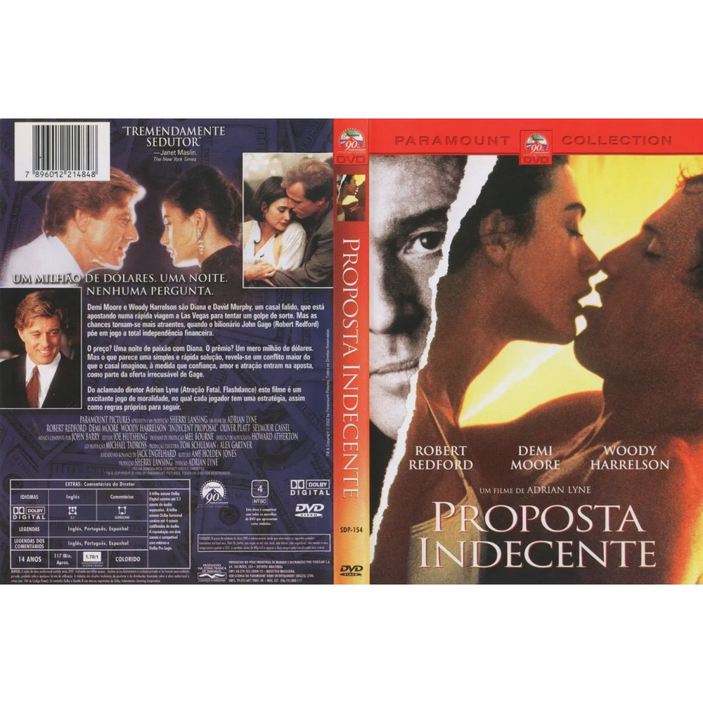 Dvd Proposta Indecente - Roberto Redford - Demi Moore em Promoção na  Americanas