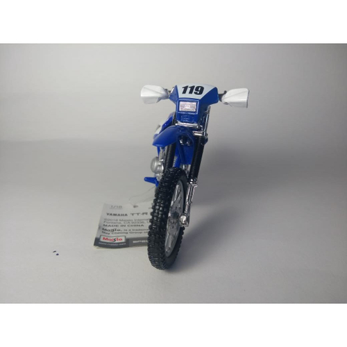 Miniatura Yamaha Ttr 250 Trilha Motocross 1/18 Maisto Moto no Shoptime