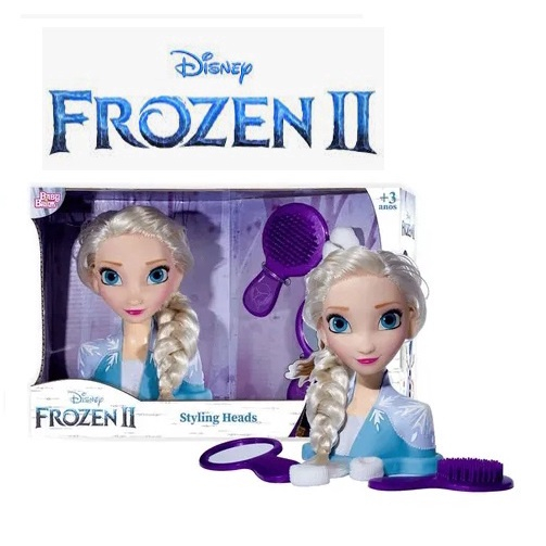 Boneca Busto Frozen Elsa Babybrink Styling Head - Le biscuit