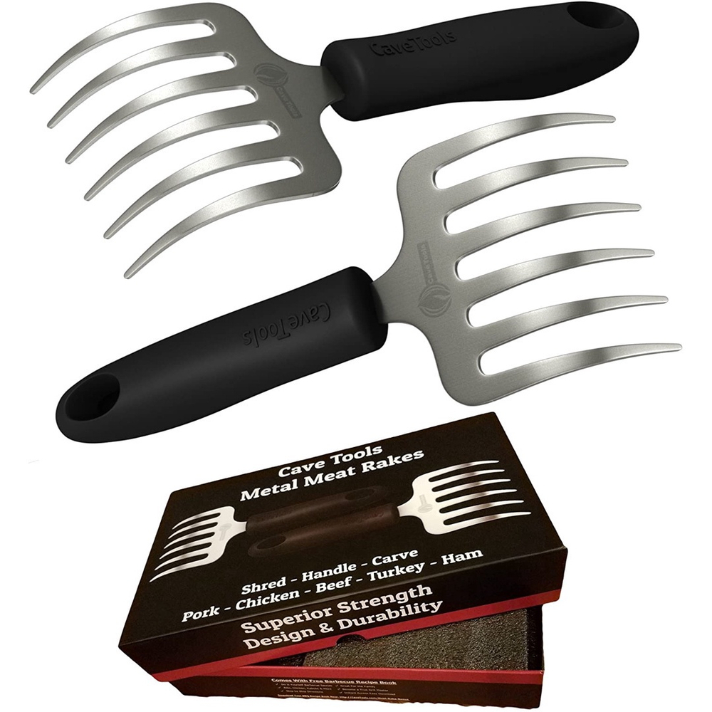 Ferramentas De Caverna Puxadas Garras De Triturador De Porco Rakes De Carne De Churrasco De Aco Inoxidavel Manuseio De Trituracao E Escultura De Alimentos De Fumante Grill Ou Panela Lenta
