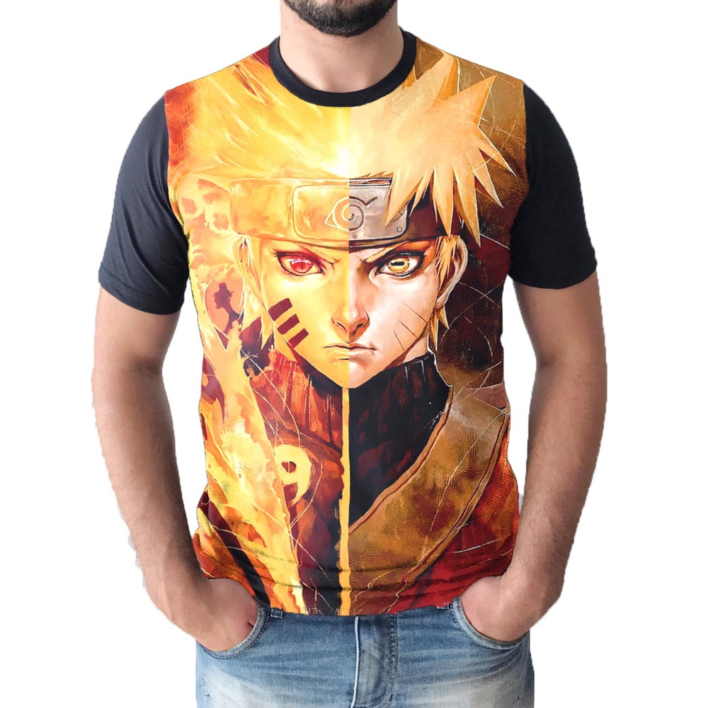 Camiseta Masculina Camisa Anime Naruto Olhos Rinnegan em Promoção na  Americanas