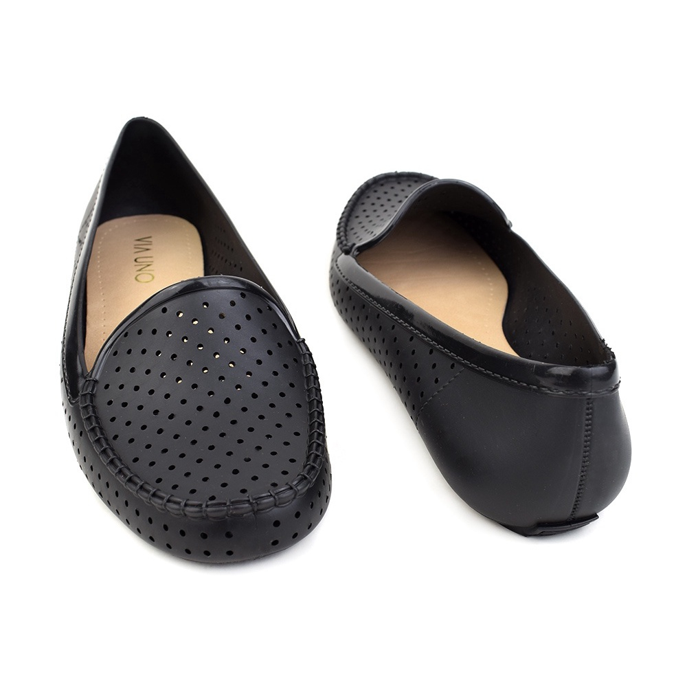 Slip on via hot sale uno perfuros preto